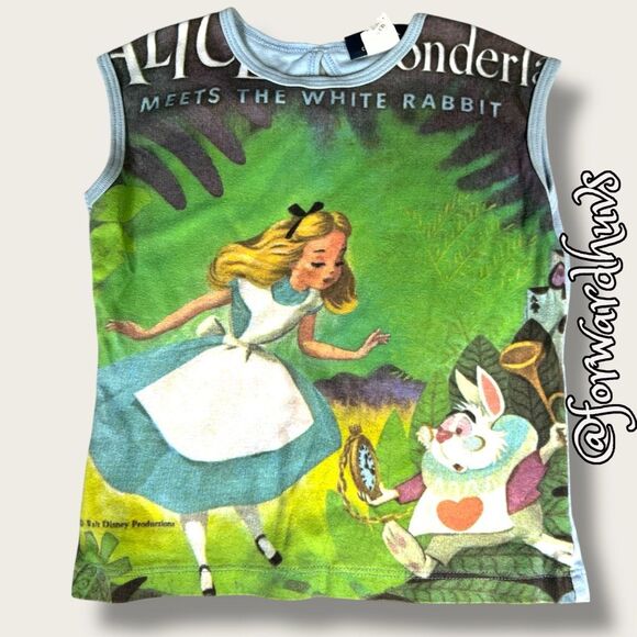 Walt Disney Vintage Alice in Wonderland Youth T-Shirt Size 5T - Picture 1 of 9